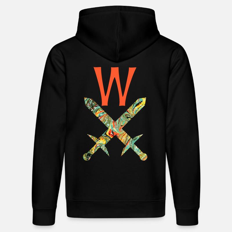 Épées croisées E 200 W - Sweat à capuche bio DRUMMER Stanley/Stella Unisexe - noir