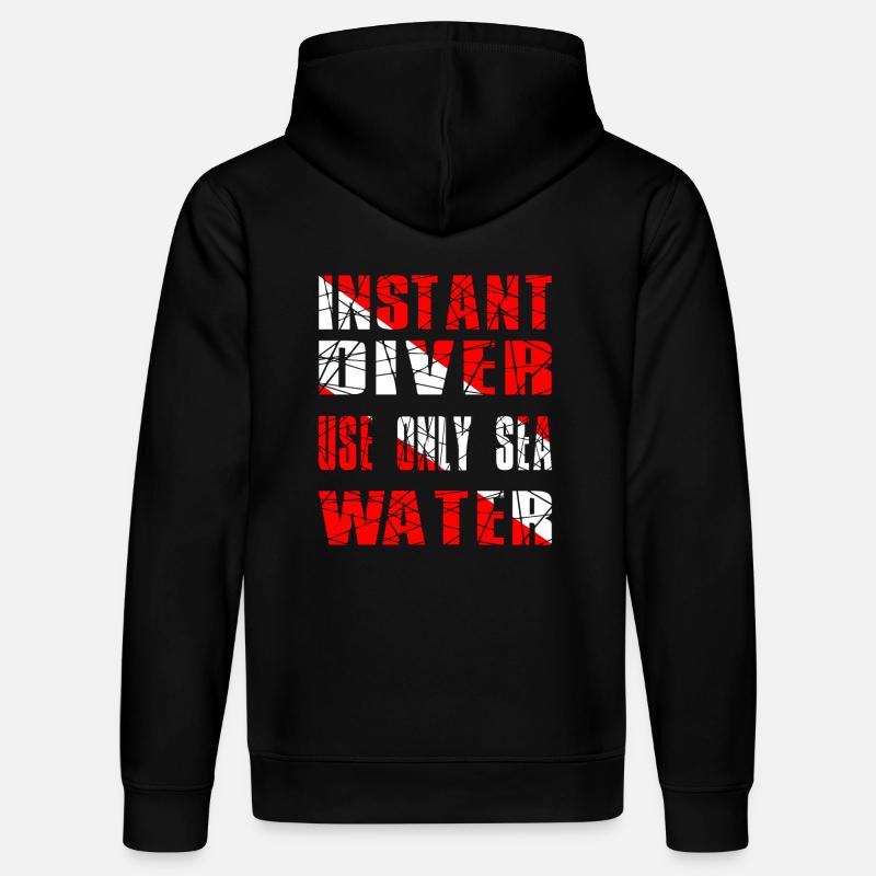 DIVER DE L’INSTANT - Sweat à capuche bio DRUMMER Stanley/Stella Unisexe - noir