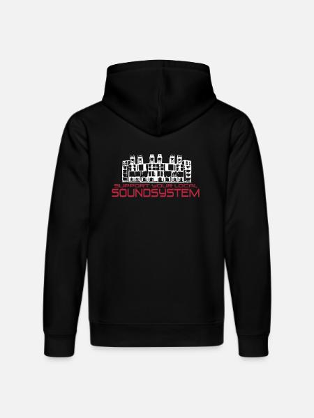 support your local soundsystem - Stanley/Stella DRUMMER Unisex Organic Hoodie - black