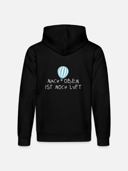 Nach oben ist noch Luft - Stanley/Stella Unisex Bio-Hoodie DRUMMER  - Schwarz