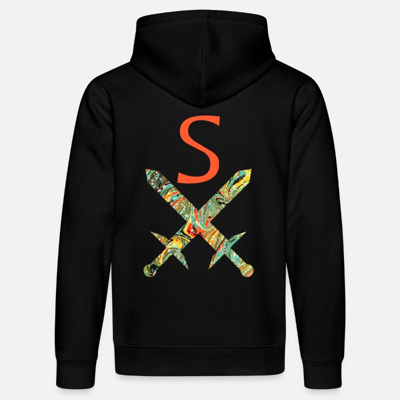 gekreuzte schwerter e 200 s - Stanley/Stella Unisex Bio-Hoodie DRUMMER  - Schwarz