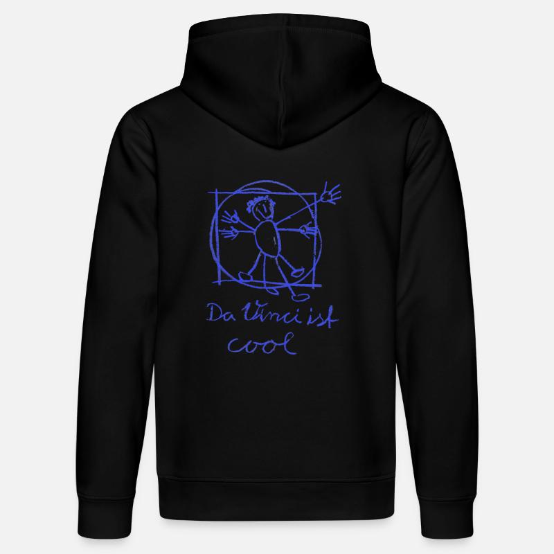 Da Vinci ist cool - Stanley/Stella Unisex Bio-Hoodie DRUMMER  - Schwarz