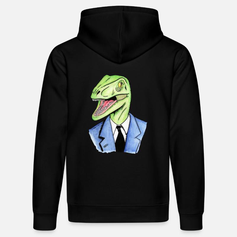 Reptiloid - Stanley/Stella Unisex Bio-Hoodie DRUMMER  - Schwarz