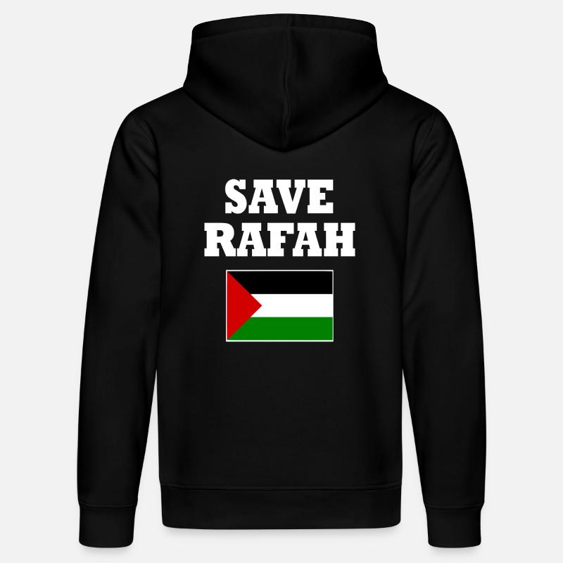 Save rafah - Sweat à capuche bio DRUMMER Stanley/Stella Unisexe - noir