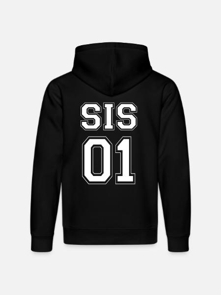 SIS 01 - White Edition - Stanley/Stella DRUMMER Unisex Organic Hoodie - black