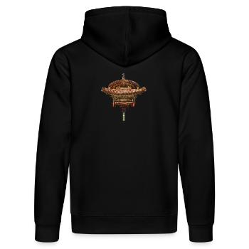 Chinesisch_Arch. Qianaqiu_Forbidden City 1536 - Stanley/Stella DRUMMER Unisex Organic Hoodie - black - Back - Marisol (170cm)