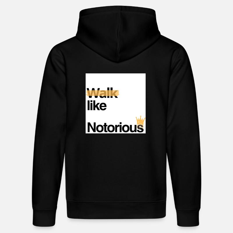 Marchez comme Notorious - Sweat à capuche bio DRUMMER Stanley/Stella Unisexe - noir