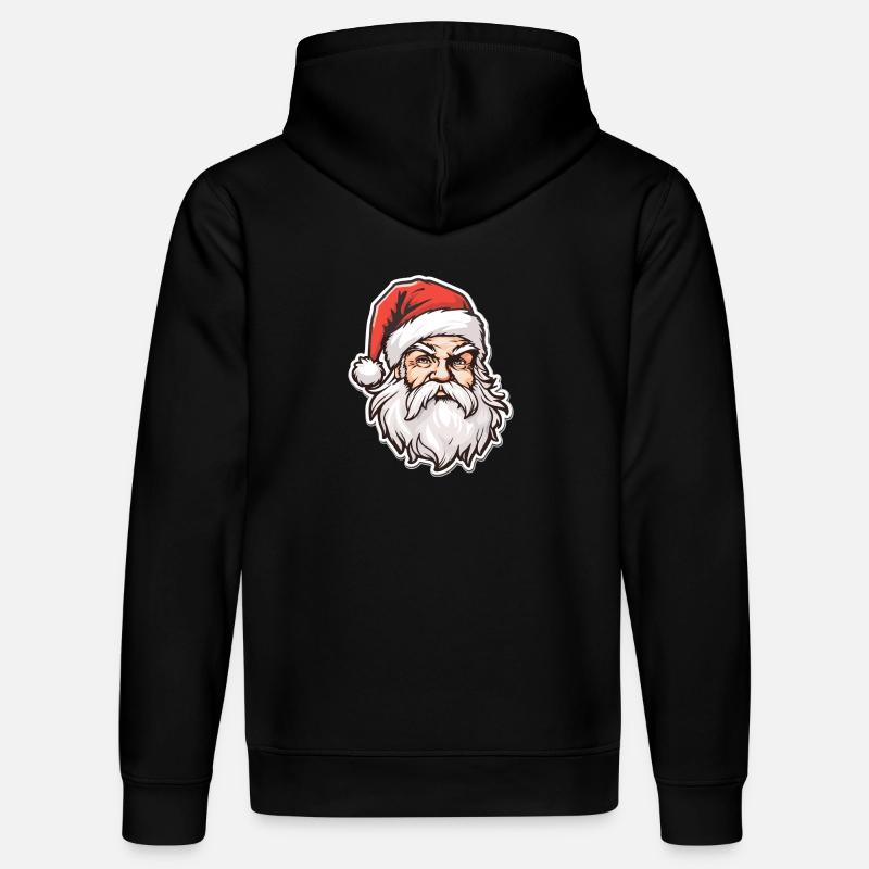 Père Noël - illustration - Sweat à capuche bio DRUMMER Stanley/Stella Unisexe - noir