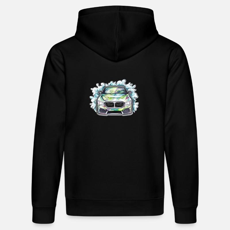 Voiture - Illustration - Sweat à capuche bio DRUMMER Stanley/Stella Unisexe - noir