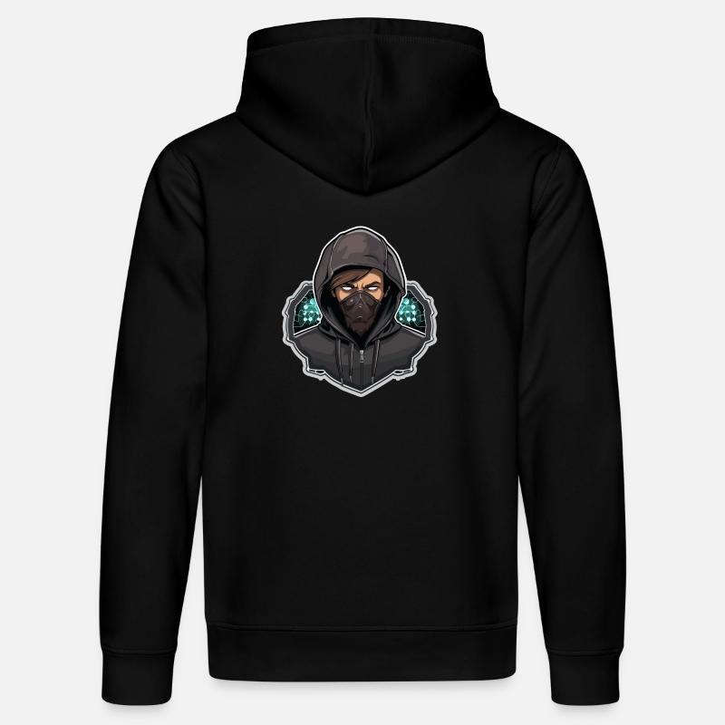 Hacker éthique - Illustration - Sweat à capuche bio DRUMMER Stanley/Stella Unisexe - noir