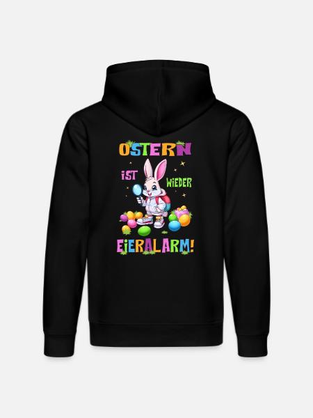 Ostern, Eieralarm - Stanley/Stella Unisex Bio-Hoodie DRUMMER - Schwarz
