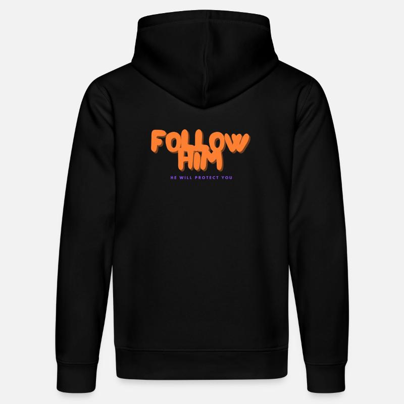 Suivez-le - Sweat à capuche bio DRUMMER Stanley/Stella Unisexe - noir