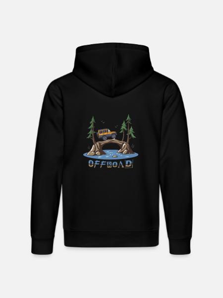 Off-road vehicles - Stanley/Stella DRUMMER Unisex Organic Hoodie - black