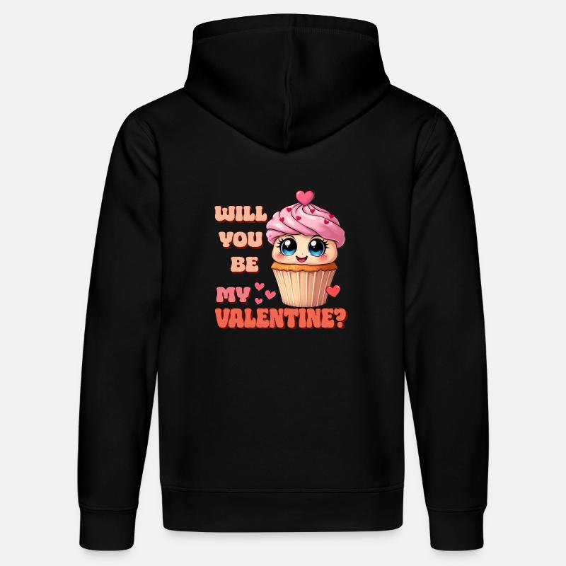Cupcake - Serez-vous mon Valentin - Sweat à capuche bio DRUMMER Stanley/Stella Unisexe - noir