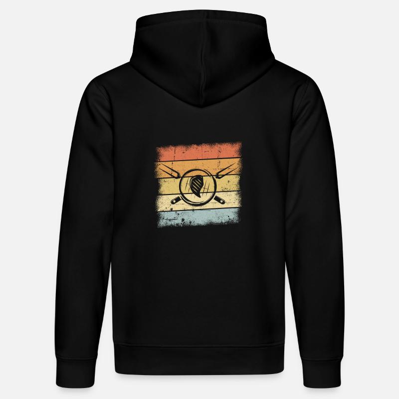 BBQ Motif Retro Look - Sweat à capuche bio DRUMMER Stanley/Stella Unisexe - noir