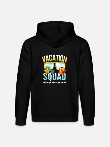 Carpenter Vacation Squad #Carpenteronbreak - Stanley/Stella DRUMMER Unisex Organic Hoodie - black
