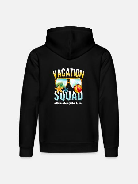 Dermatologist Vacation Squad #Dermatologistonbreak - Stanley/Stella DRUMMER Unisex Organic Hoodie - black