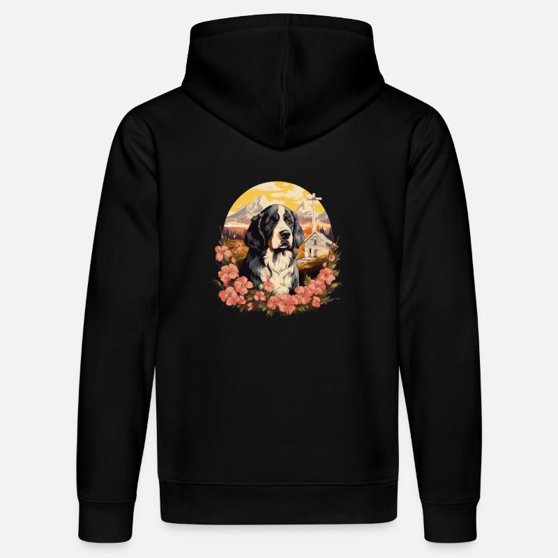 Chien Saint-Bernard - Sweat à capuche bio DRUMMER Stanley/Stella Unisexe - noir