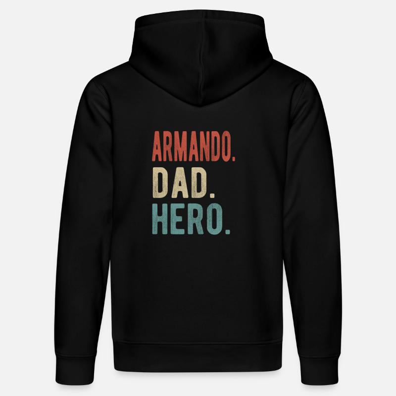 Armando Papa Héros - Sweat à capuche bio DRUMMER Stanley/Stella Unisexe - noir