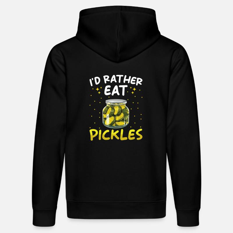 Pickles Lover concombre mariné cadeau - Sweat à capuche bio DRUMMER Stanley/Stella Unisexe - noir