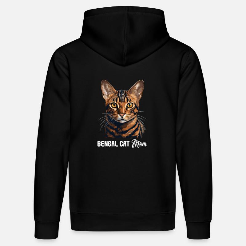 Chat du Bengale - Sweat à capuche bio DRUMMER Stanley/Stella Unisexe - noir