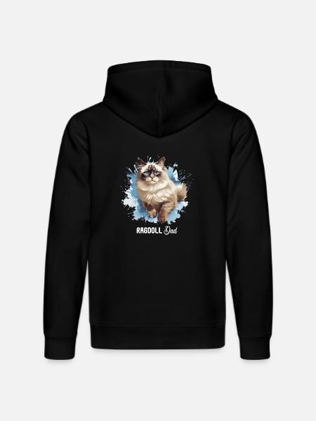 Ragdoll - Stanley/Stella DRUMMER Unisex Organic Hoodie - black