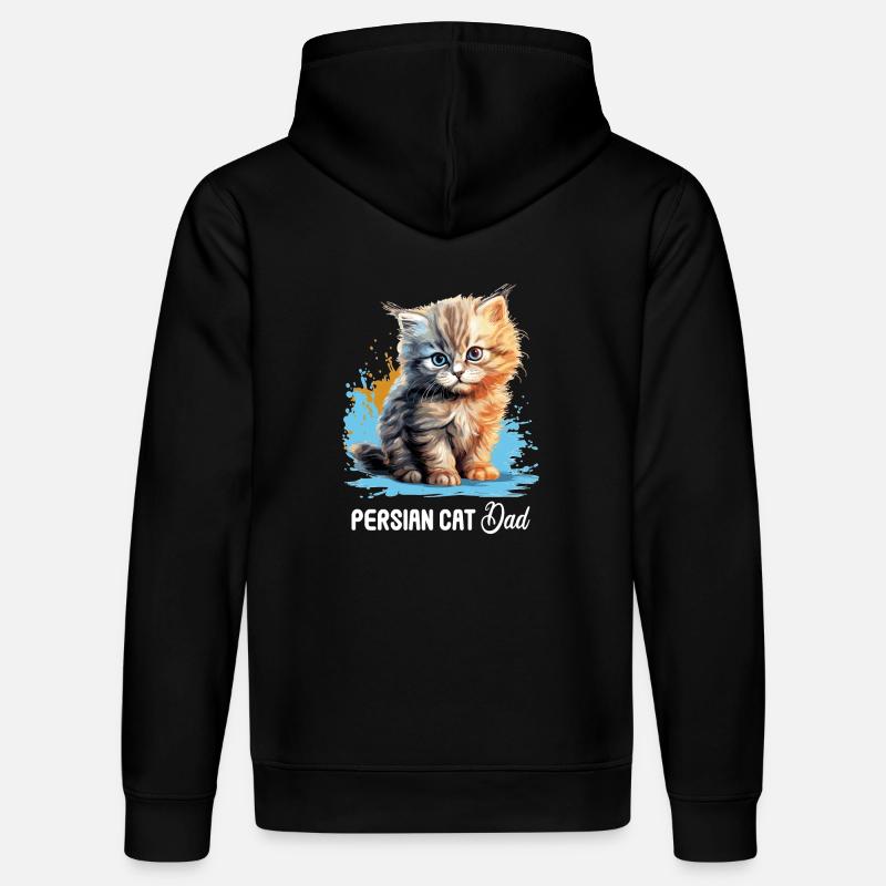 Persian Cat Perser Katze - Stanley/Stella Unisex Bio-Hoodie DRUMMER - Schwarz