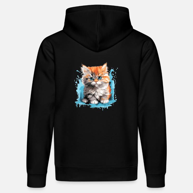 Chat persan Perser Katze - Sweat à capuche bio DRUMMER Stanley/Stella Unisexe - noir
