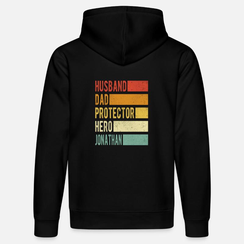 Jonathan Nom papa cadeau - Sweat à capuche bio DRUMMER Stanley/Stella Unisexe - noir