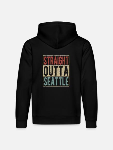 Direkt aus Seattle - Stanley/Stella Unisex Bio-Hoodie DRUMMER  - Schwarz