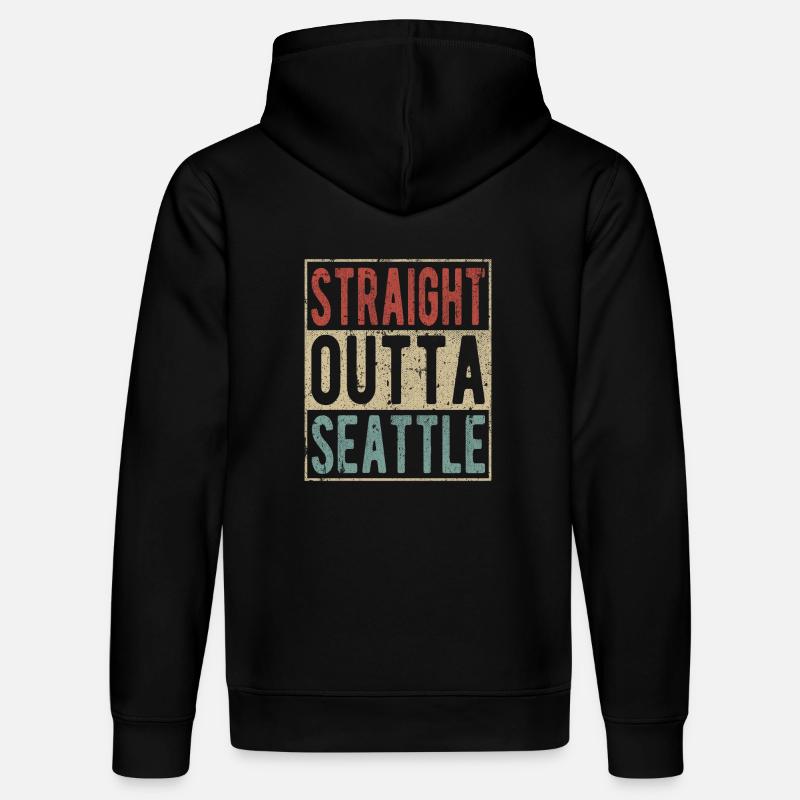 Direkt aus Seattle - Stanley/Stella Unisex Bio-Hoodie DRUMMER  - Schwarz