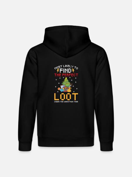 Gamer Christmas - Stanley/Stella DRUMMER Unisex Organic Hoodie - black