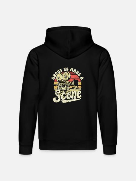 Filmmaker Cinematography Director Producer Design - Stanley/Stella DRUMMER Unisex Organic Hoodie - black