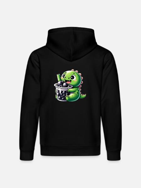 Boba Tea Dragon Kawaii - Stanley/Stella DRUMMER Unisex Organic Hoodie - black