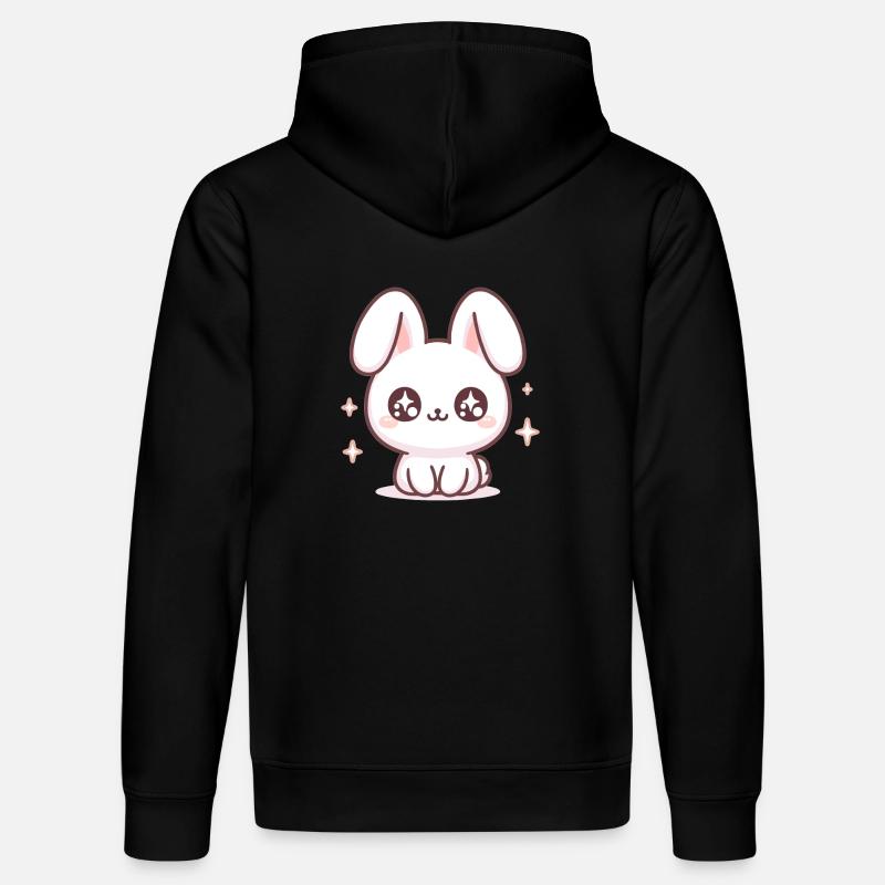 Bubble Tea Lapin Kawaii - Sweat à capuche bio DRUMMER Stanley/Stella Unisexe - noir
