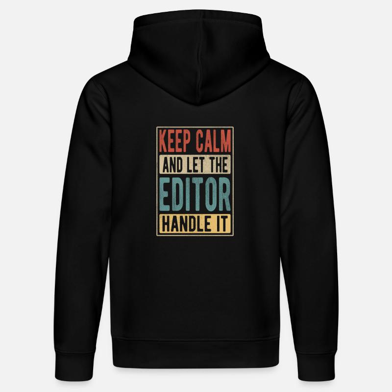 Editor Retro Geschenk - Stanley/Stella Unisex Bio-Hoodie DRUMMER - Schwarz
