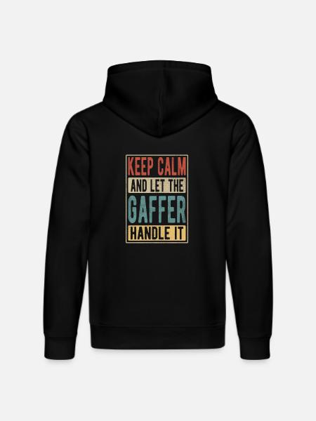 Gaffer Retro Gift - Stanley/Stella DRUMMER Unisex Organic Hoodie - black