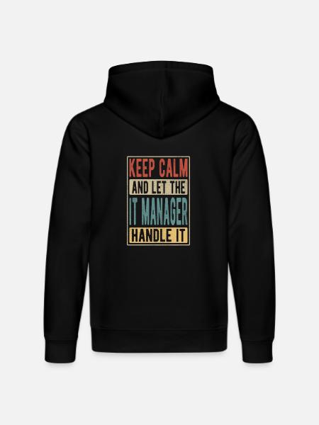 IT-Manager Retro-Geschenk - Stanley/Stella Unisex Bio-Hoodie DRUMMER - Schwarz