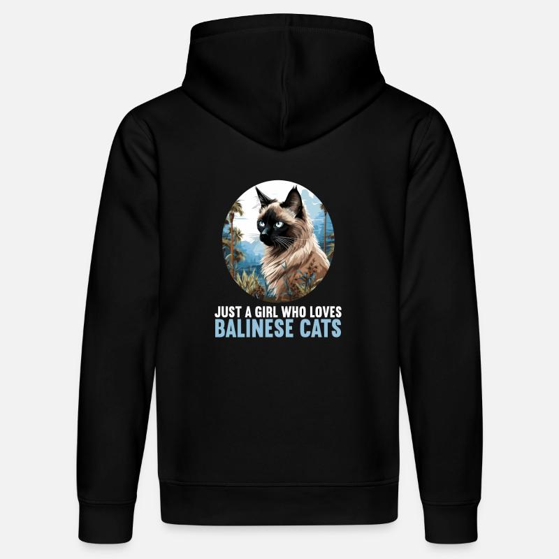 Chat balinais Balinesenkatze - Sweat à capuche bio DRUMMER Stanley/Stella Unisexe - noir