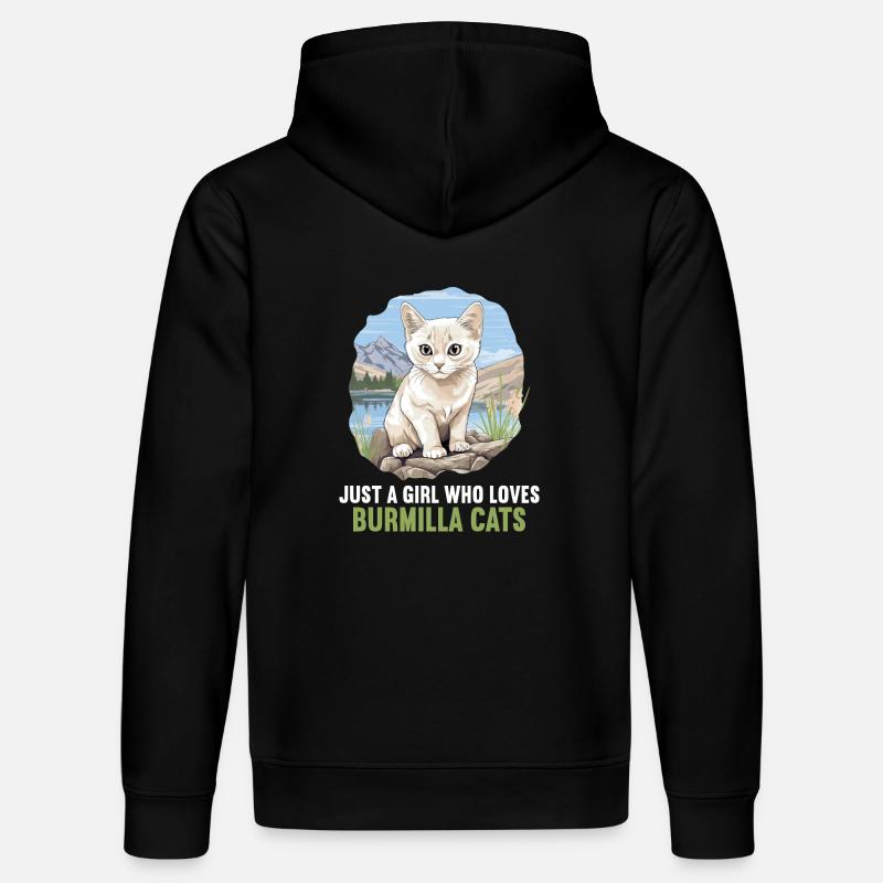 Burmilla Chaton Burmilla Chat - Sweat à capuche bio DRUMMER Stanley/Stella Unisexe - noir