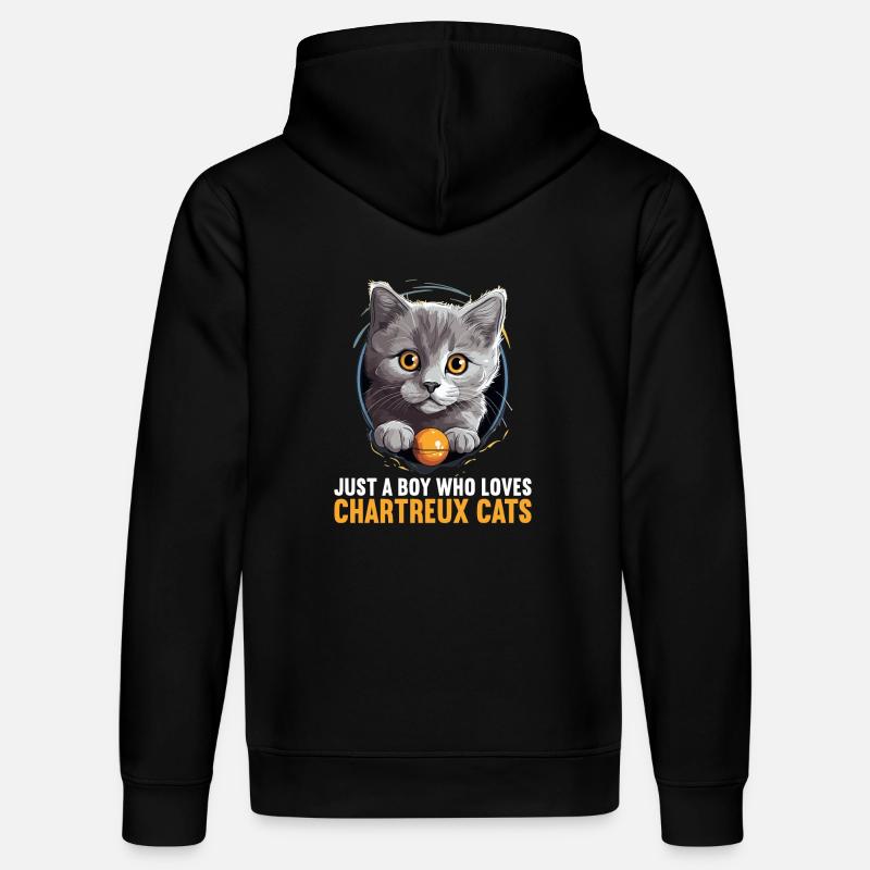 Chat Chartreux Chat Chartreux - Sweat à capuche bio DRUMMER Stanley/Stella Unisexe - noir