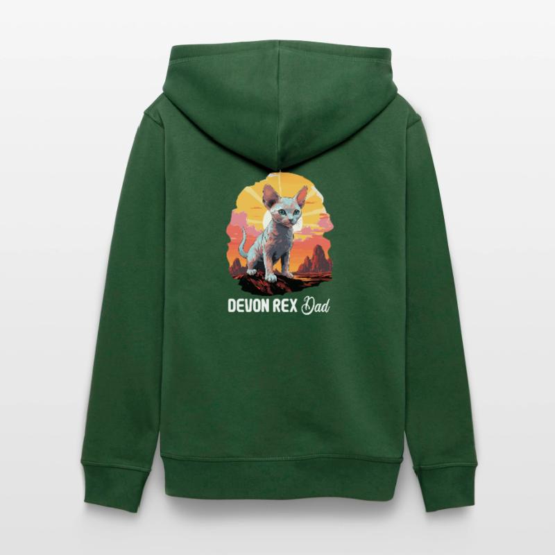 Devon Rex Kätzchen Devon Rex Katze Stanley/Stella Unisex Bio-Hoodie DRUMMER 