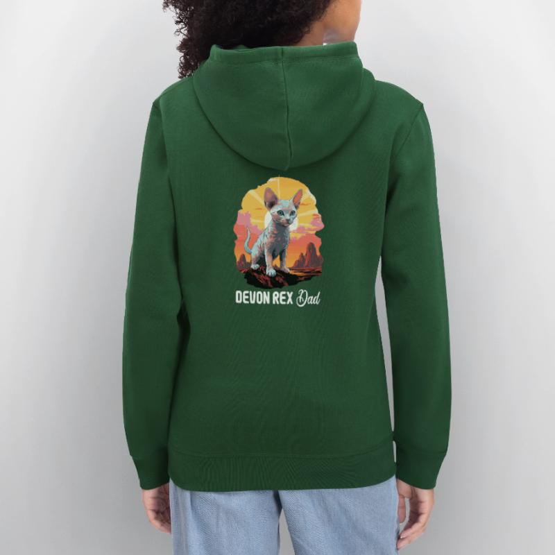 Devon Rex Kätzchen Devon Rex Katze Stanley/Stella Unisex Bio-Hoodie DRUMMER 