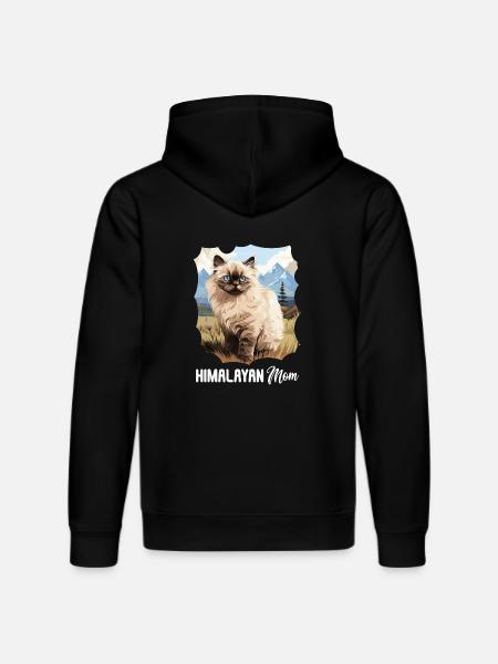 Himalayan Cat Colourpoint Katze - Stanley/Stella DRUMMER Unisex Organic Hoodie - black