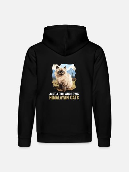 Himalayan Cat Colourpoint Katze - Stanley/Stella DRUMMER Unisex Organic Hoodie - black