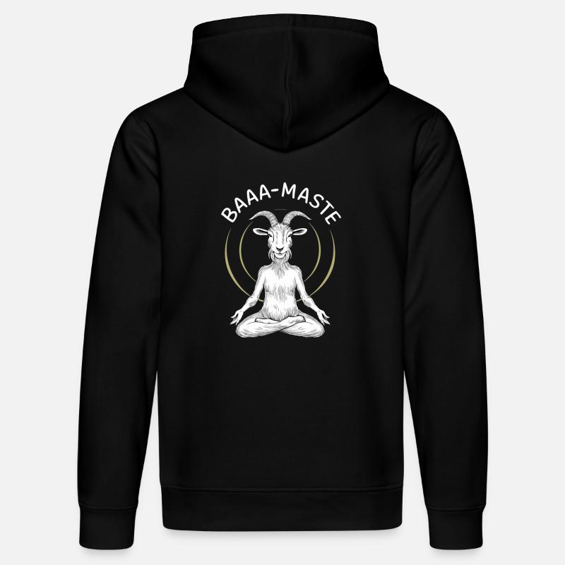 Baaa-Maste Chèvres Yoga Relaxation - Sweat à capuche bio DRUMMER Stanley/Stella Unisexe - noir