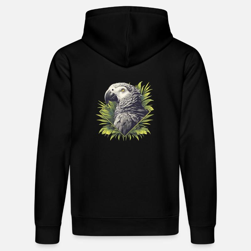 Graupapageien Graupapagei - Stanley/Stella Unisex Bio-Hoodie DRUMMER  - Schwarz