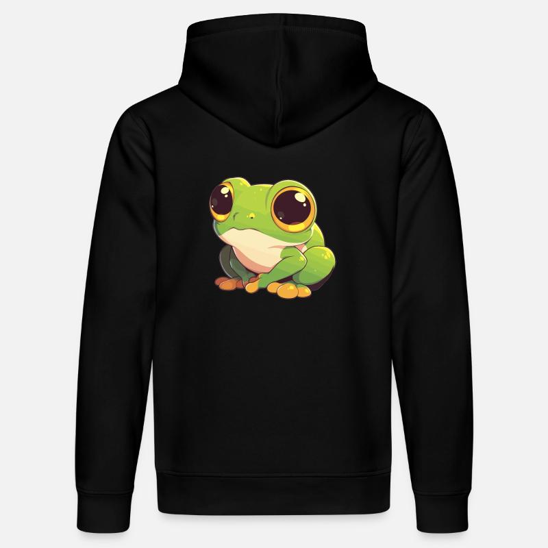 Tree Frog Baumfrösche Baumfrosch - Stanley/Stella Unisex Bio-Hoodie DRUMMER  - Schwarz