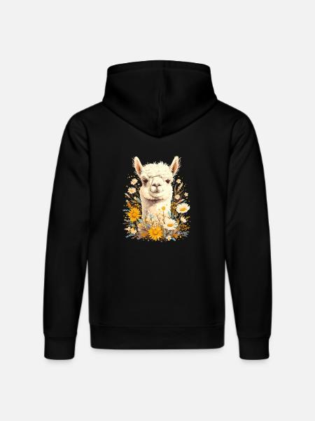 Alpaca Alpacas Alpaca - Stanley/Stella DRUMMER Unisex Organic Hoodie - black