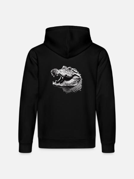 Alligatoren Alligator - Stanley/Stella DRUMMER Unisex Organic Hoodie - black